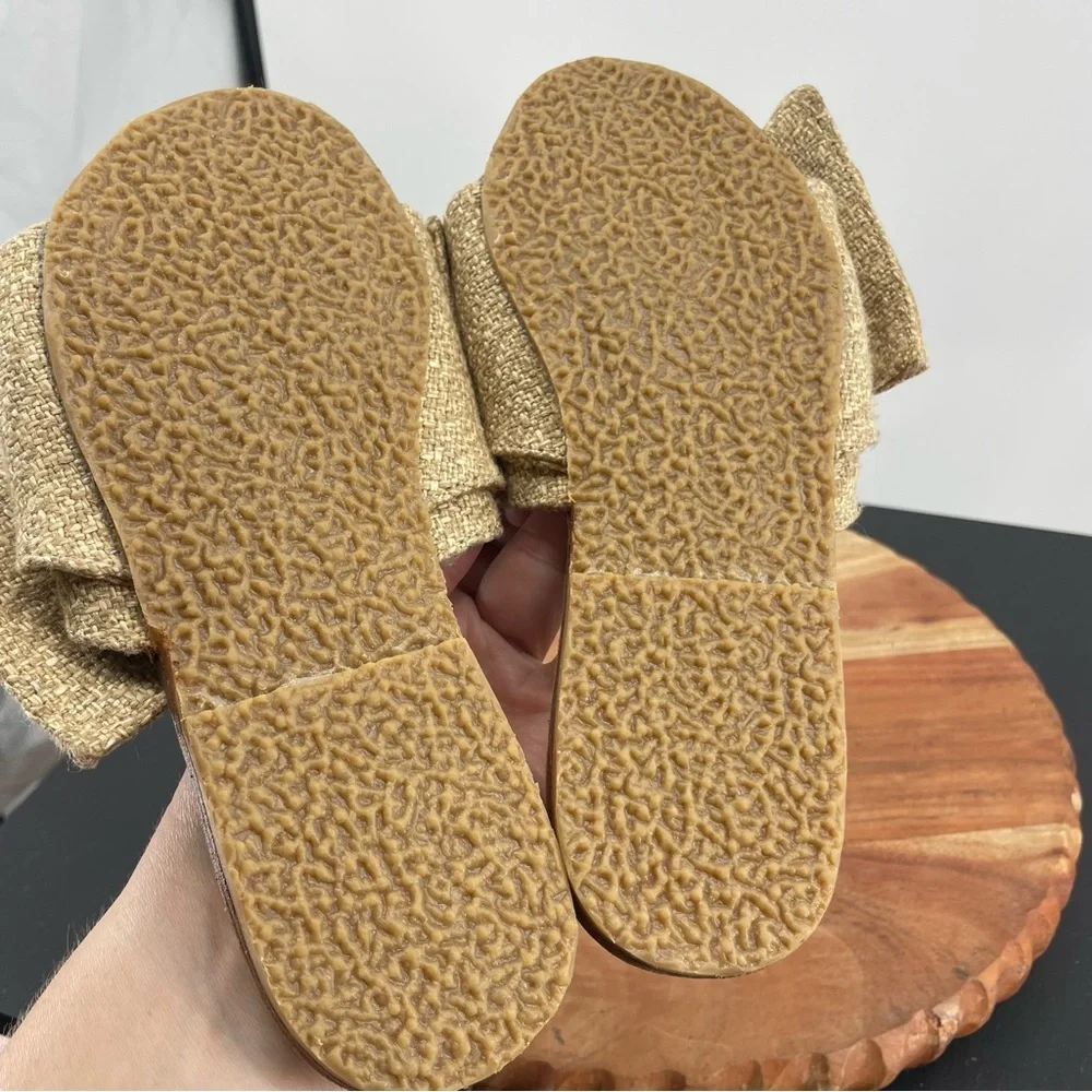 Brother Vellies burkina‎ natural burlap leather sandals size 7